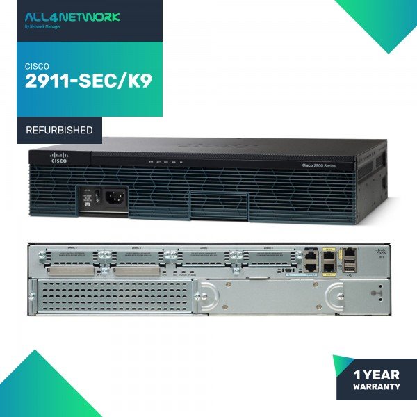CISCO2911-SEC/K9 Cisco 2900 Series Security Gigabi...