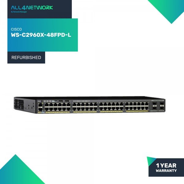 WS-C2960X-48FPD-L Cisco Catalyst 2960 X Series PoE...